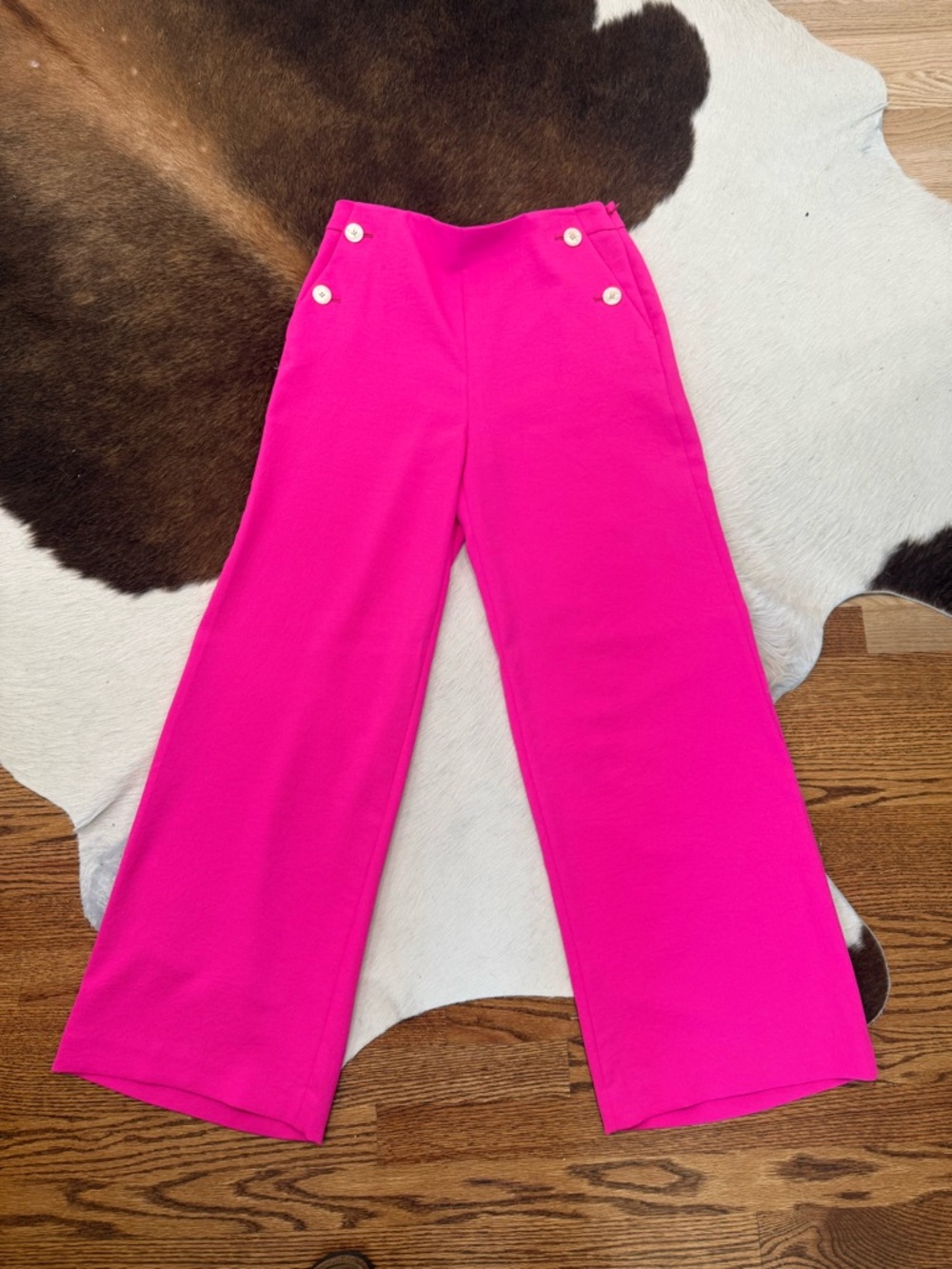J. Crew Women’s Hot Pink Wide-Leg Pants